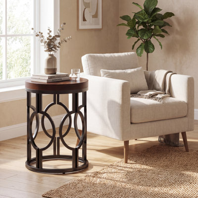 Brookview 23.62" H Manufactured Wood and Metal End Table