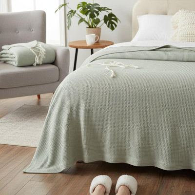 1 pièce pour lit double / grand, vert sauge
