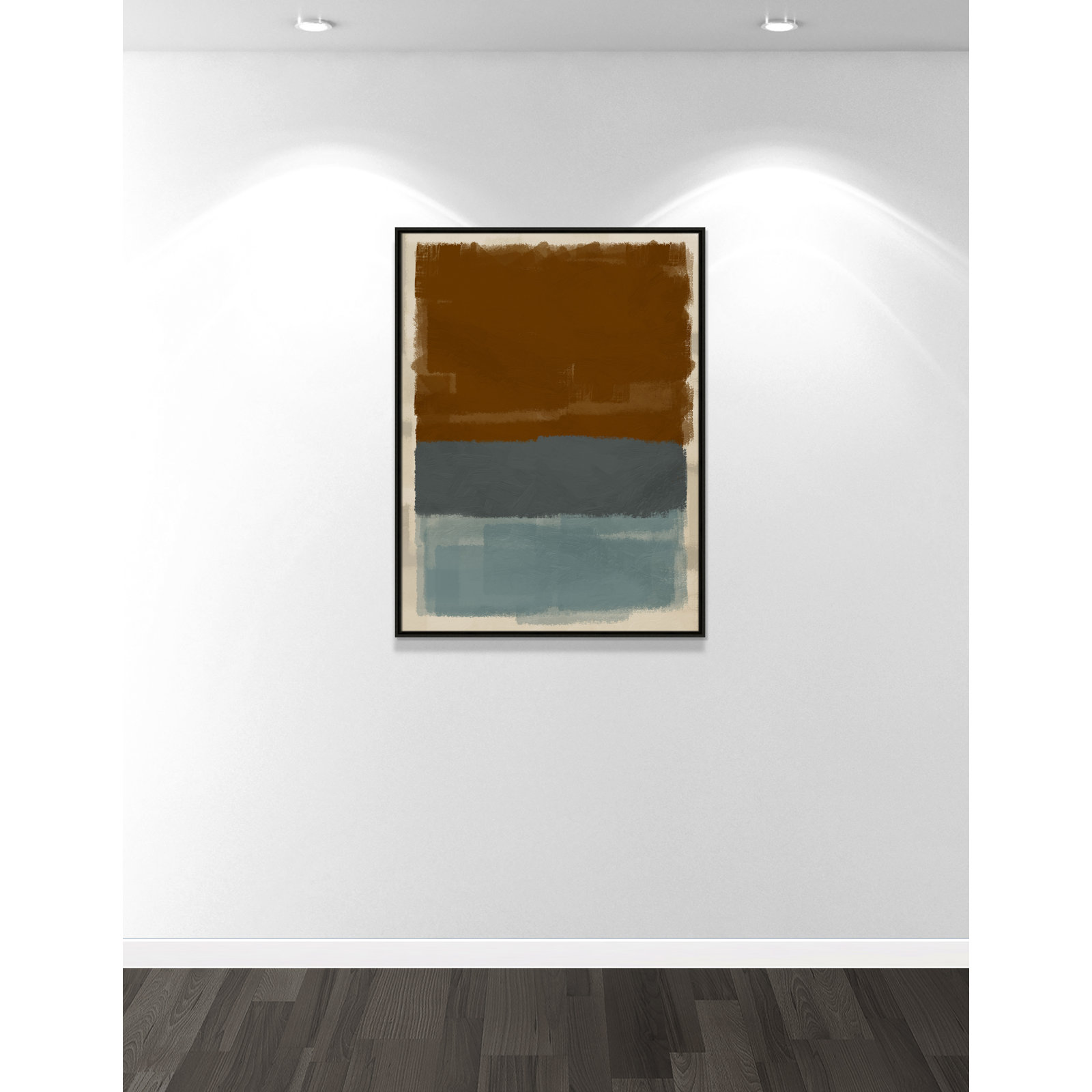 Turbulent Honesty Print by Marcus Prime, 31.5'' W x 41.5'' H, Espresso Floater