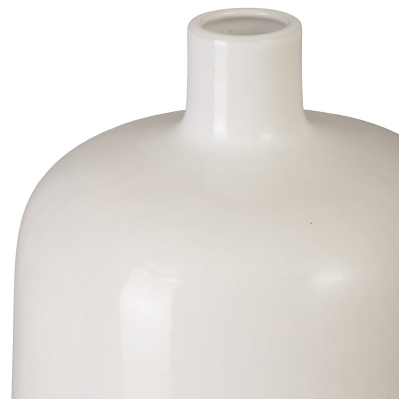 Vase en céramique 18 po H, Blanc
