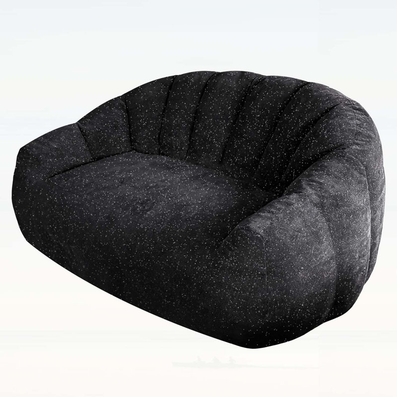 Canapé Starry Sky, Tissu noir moelleux