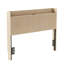 Tête de lit verticale cannelée en bois avec rangement intégré et trou pour câbles, tête de lit autoportante en chêne doré avec supports en acier réglables, tête de lit de style campagnard compatible avec les cadres de lit double et grand lit simple