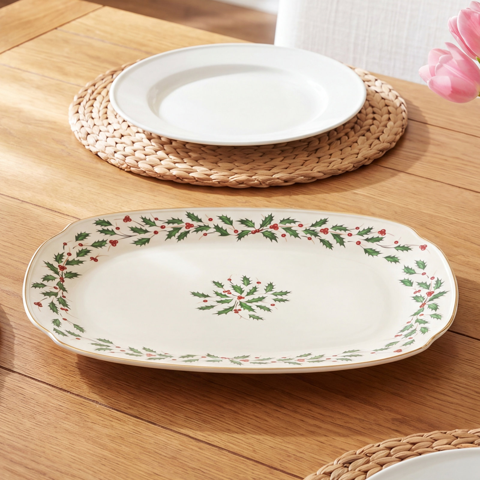 Lenox Holiday Porcelain Platter