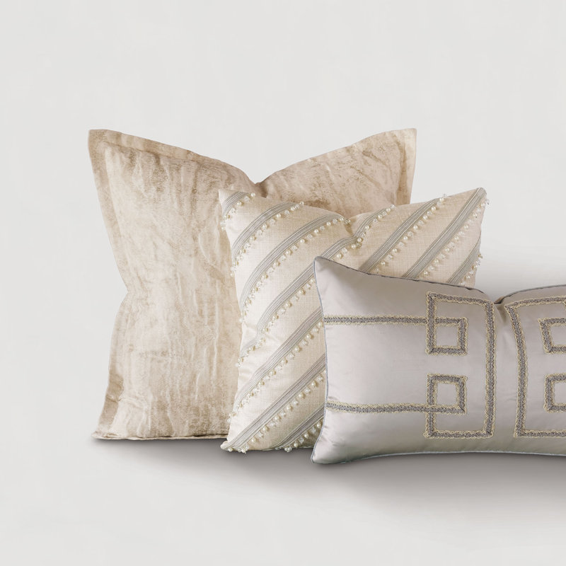 Aster Square Pillow Cover & Insert, Polyester