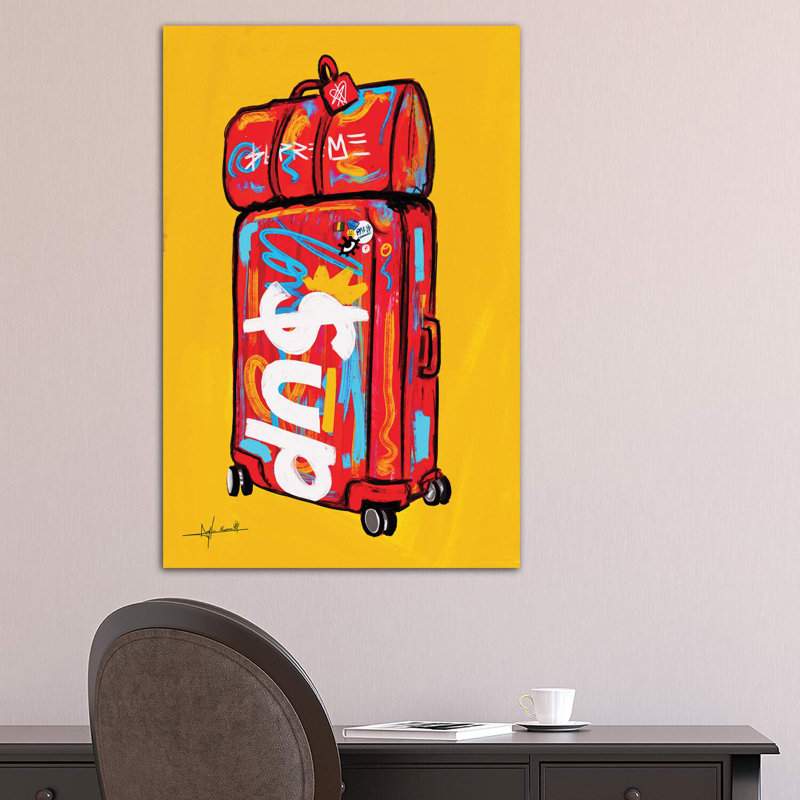 Supreme Luggage I by Nuwarhol - Wrapped Canvas Graphic Art Print, 101.6 cm H x 66.04 cm W x 1.91 cm D