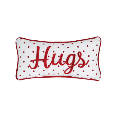 Hugs Dot Petite Valentine's Day Decorative Throw Pillow