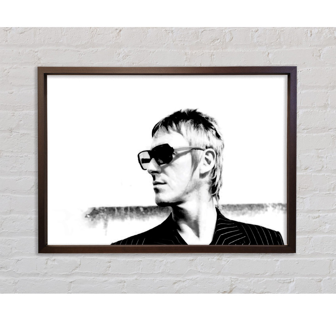 Paul Weller Shades - Einzelner Bilderrahmen Kunstdrucke auf Leinwand