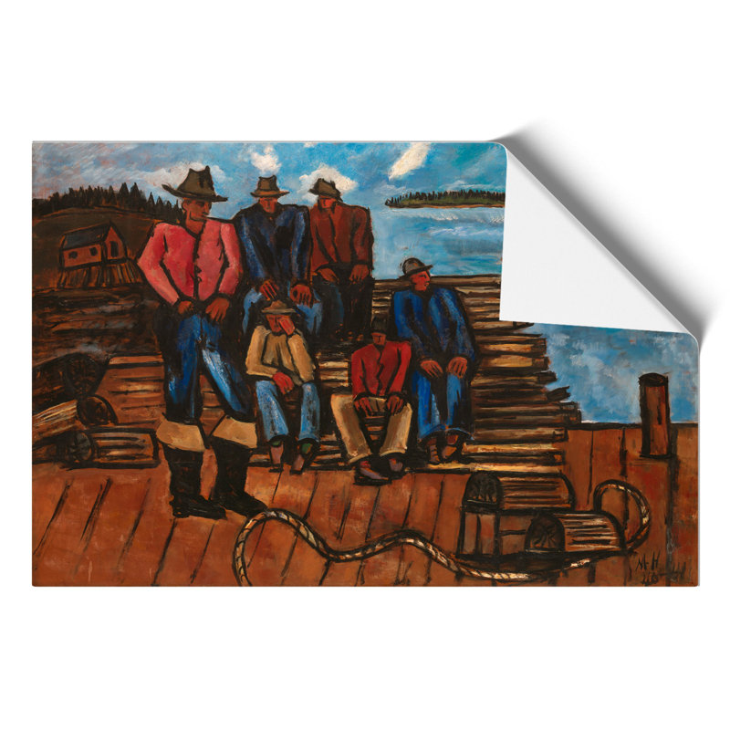 Lobster Fishermen by Marsden Hartley - Frameless Print, 21cm H x 30cm W x 0.1cm D