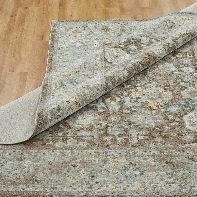 Tapis bleu Narooma, Tapis de couloir 2 pi 6 po x 10 pi