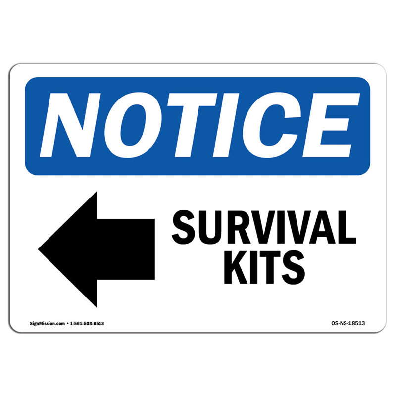 Survival Kitsleft Arrow Sign