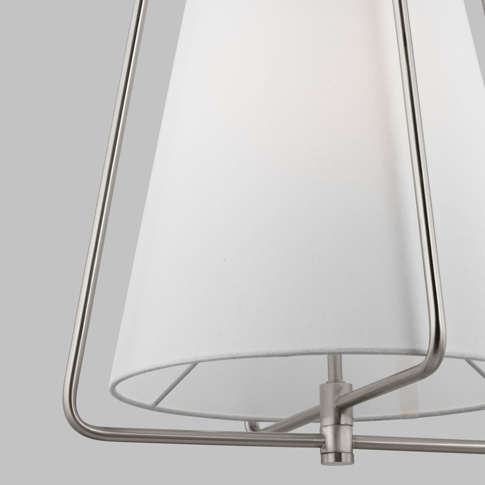 Shamar Single Light Cone Pendant, Brushed Nickel