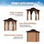 Pavillon de jardin en aluminium-110997366