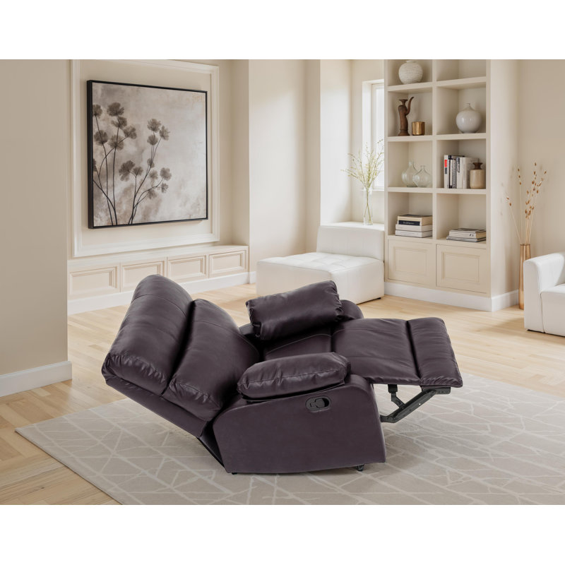 Fauteuil inclinable Larache, Marron foncé