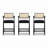 Modern Resin Webbing Back Bar Stool Set, Ergonomic and Stylish for Any Space