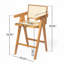 Tabourets de comptoir en bois d'hévéa 27 po Hassan-1050968901