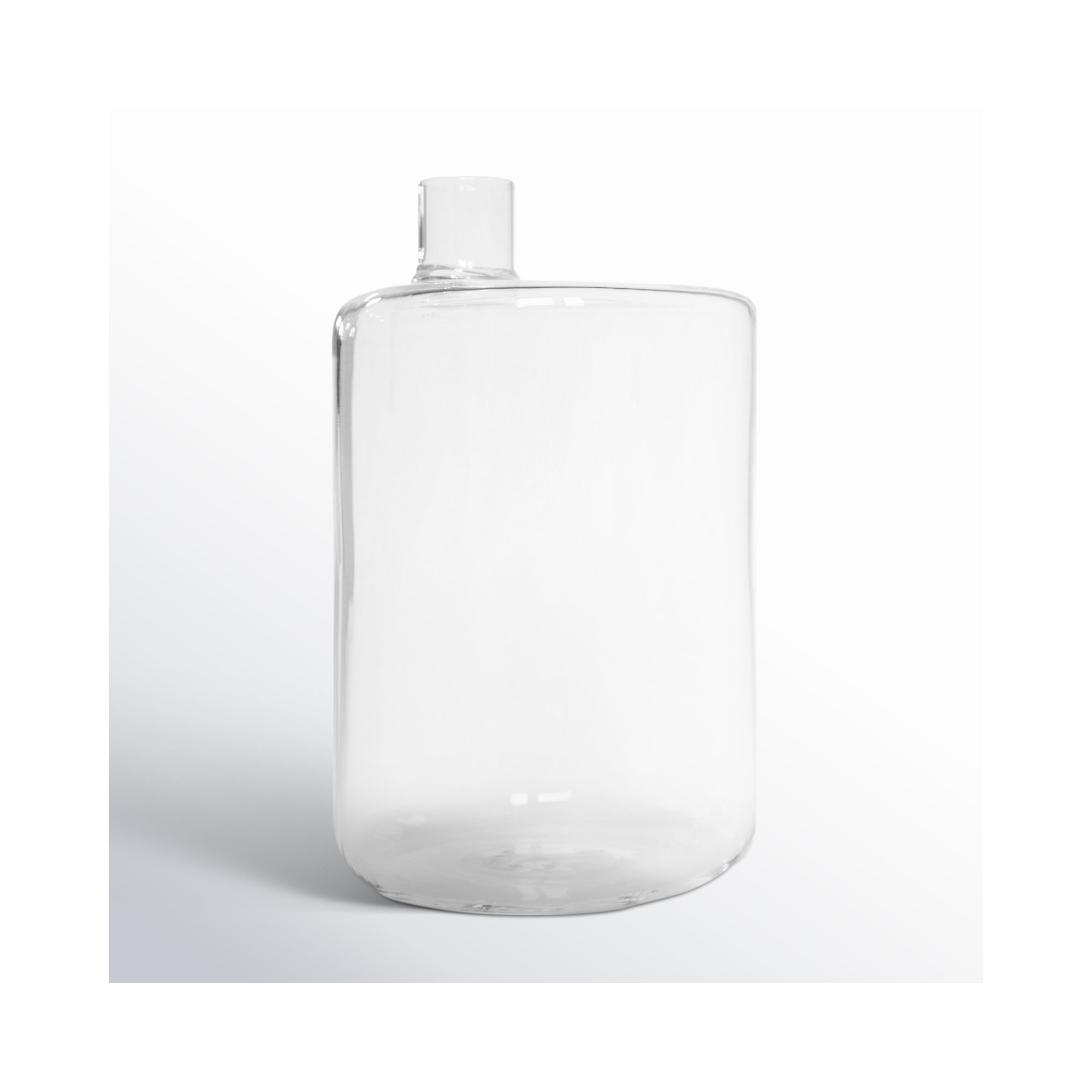 Juhani Glass Table Vase, 4.72" H x 2.76" W x 2.76" D