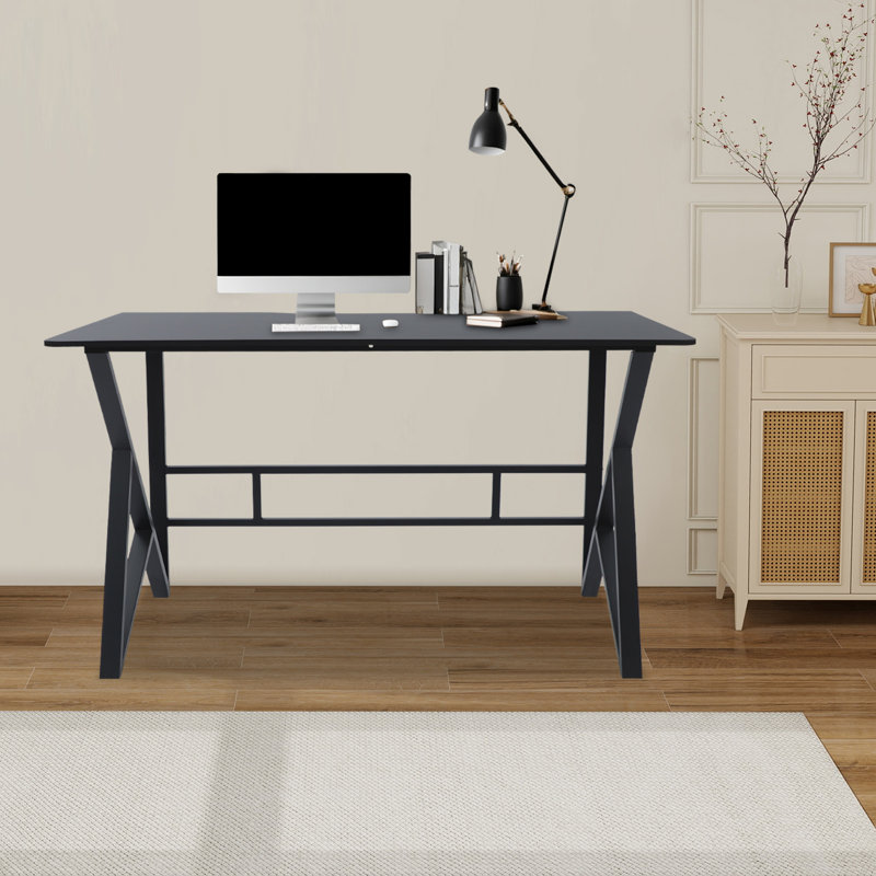 Large L-Shaped Gaming Desk 55"X23.6" Modern Computer Desk With K-Legs 110 Lb Capacity