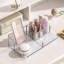 Organisateur de maquillage transparent à 4 niveaux avec tiroir