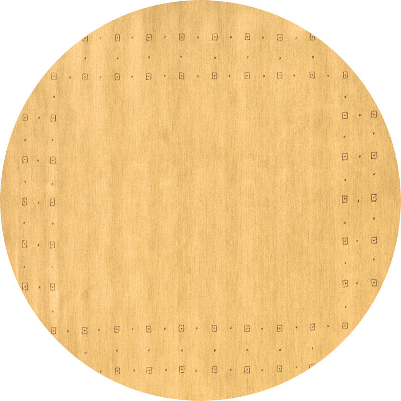 Washable Geometric Indoor Rug, Round 6'