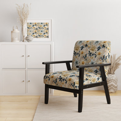 Fauteuil d'appoint rembourré Earthy Elegance