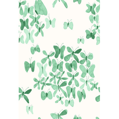 Rouleau de papier peint papillons L 33 pi x l 20,5 po