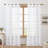 Embroidered Pentagram Light Filtering Sheer Curtains (Set of 2)-1157244850-1157244854
