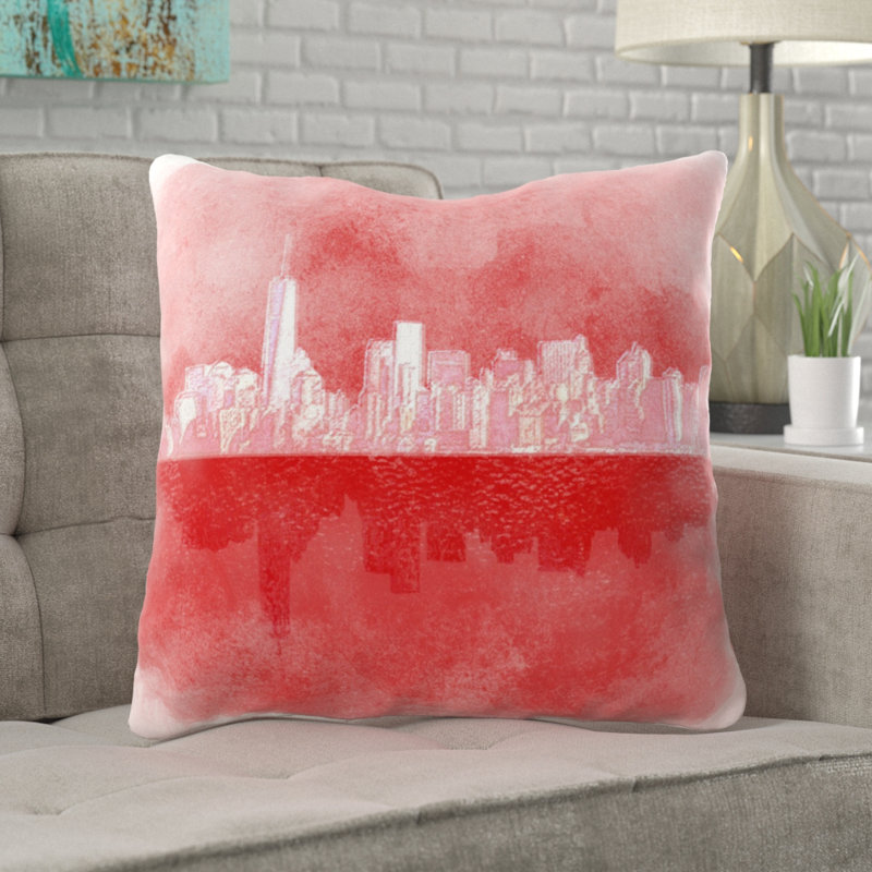 Galewood Outdoor Reversible Throw Pillow, Microsuede, Indoor
