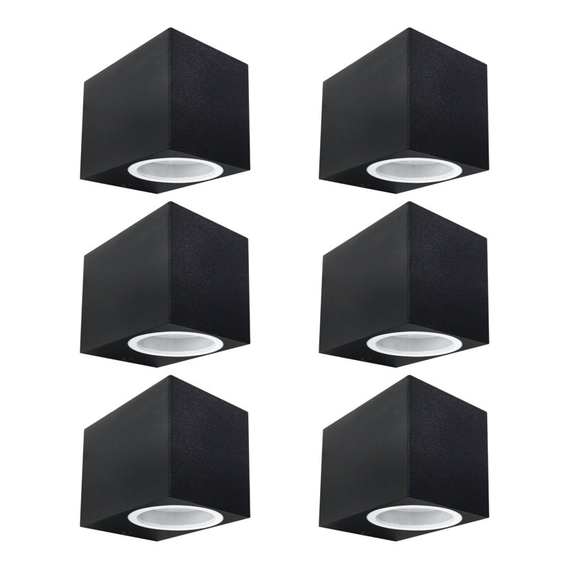 Brynulf Black 8cm H Outdoor Bulkhead Light, Black 