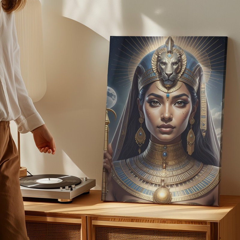 Toile, art mural Voici la description du produit et optimisation du Seo pour votre reine égyptienne, H 9 po x l 12 po