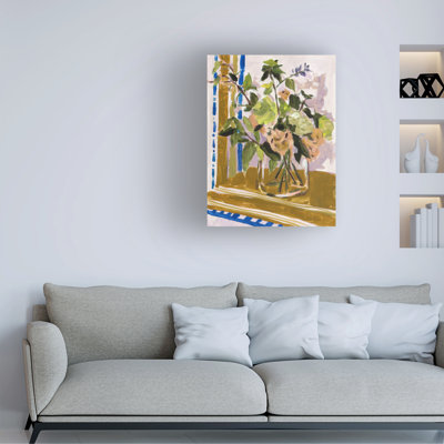 Art mural sur toile tendue - "Toile de la nostalgie II" de Melissa Wang pour décoration de salon, de chambre à coucher ou de bureau - 35 x 47