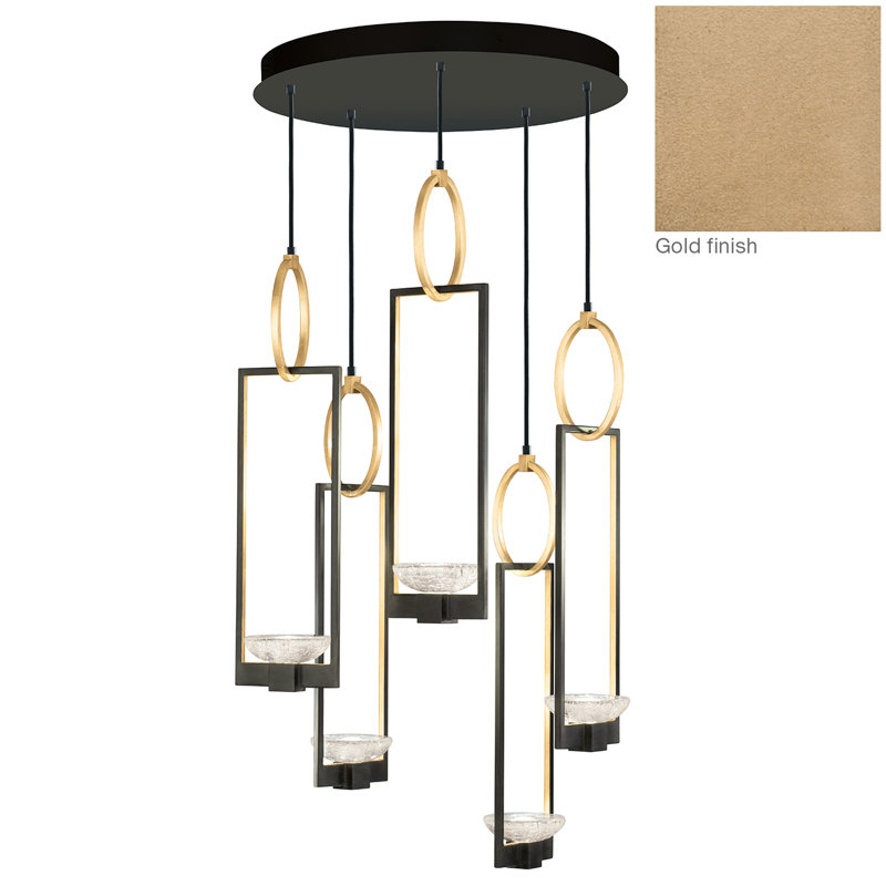 Delphi 5 - Light LED Pendant, Gold