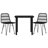 Baldvina Patio Dining Set with Square Table-542327603-542327604