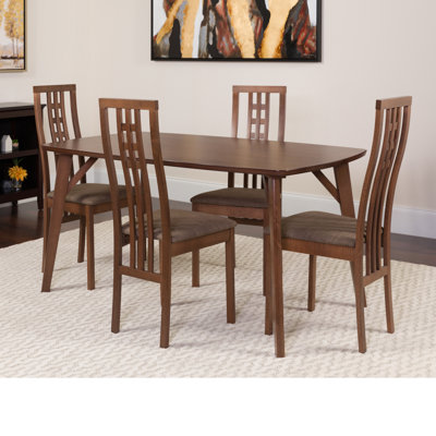 Solid Wood Top Four Leg Dining Set