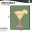 Giclée encadrée de verre tombant au citron sur verre vert, design par Robin Maria-655027804-655027802