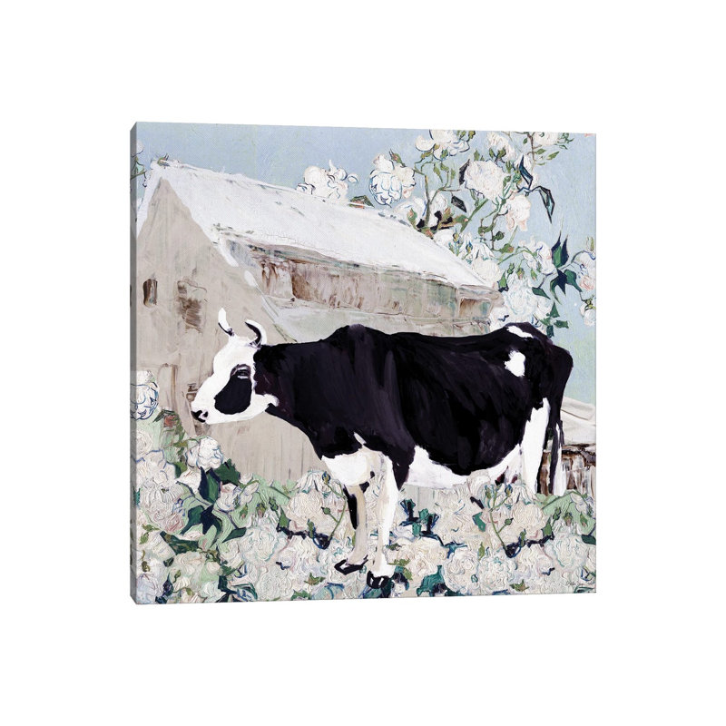 " Betsy At The Barn " by Stellar Design Studio, 26 po x 26 po, Toile tendue avec châssis, Sans cadre