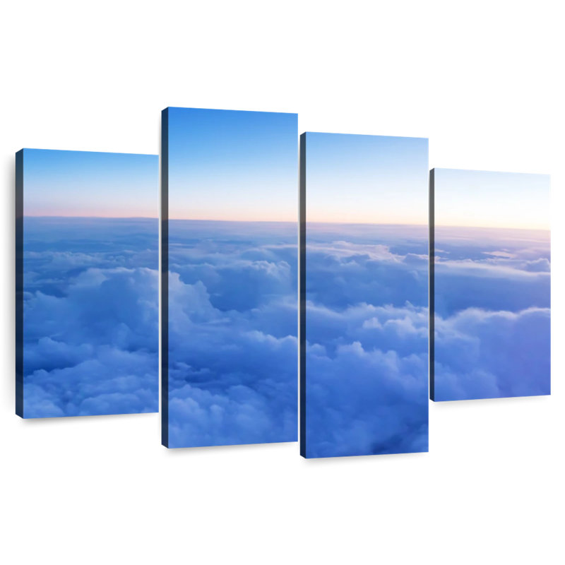 Alvord, ciel bleu, nuages, H 32 po x l 52 po