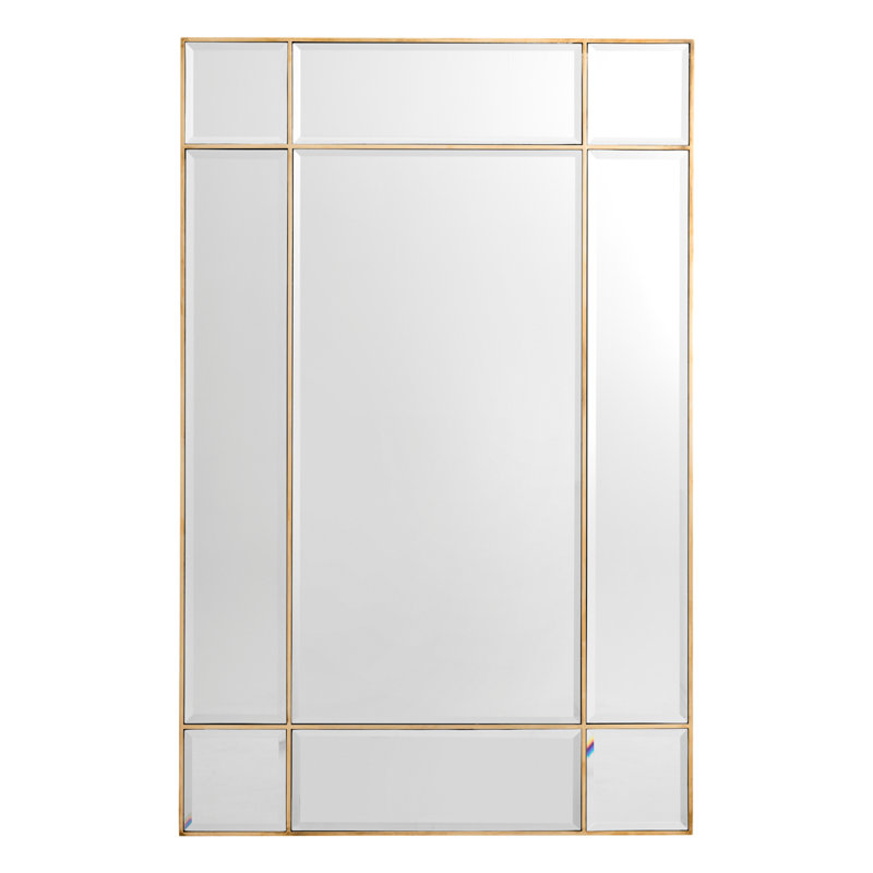 Beaumont Flat Wall Mirror, Gold