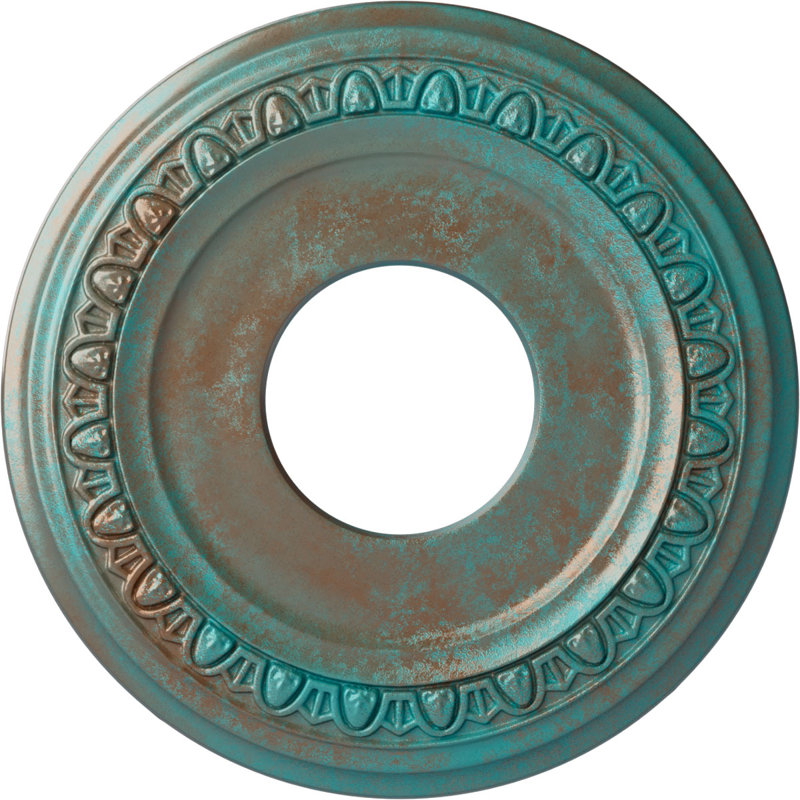 Jackson Ceiling Medallion, Copper Green Patina