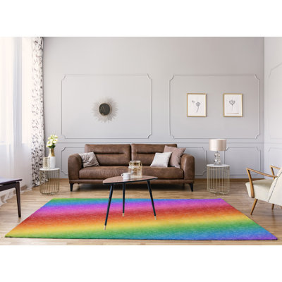 Tapis rouge/rose/jaune pizza