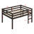 Wood Loft Bed With Ladder-1263386793
