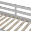 Lit mezzanine simple avec tablettes et bureau, lit mezzanine en bois avec bureau-87743900