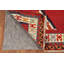 Tapis kilim à teinture végétale rouge 5 x 7