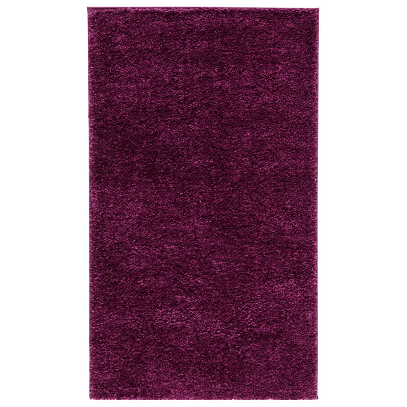 Brittney Performance solid color shag rug, Purple, Rectangle de 10 pi x 14 pi