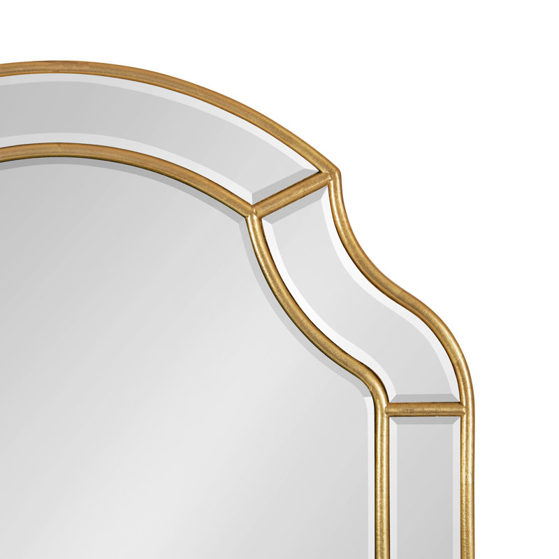 Esmond Engineered Wood Flat Mirror, 31.5" x 23.5", Gold