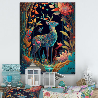 «Majestic Buck In The Woods III», art animalier sur toile