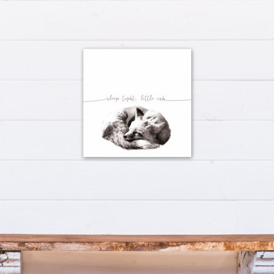 «Sleep Tight Little Cub», art sur toile
