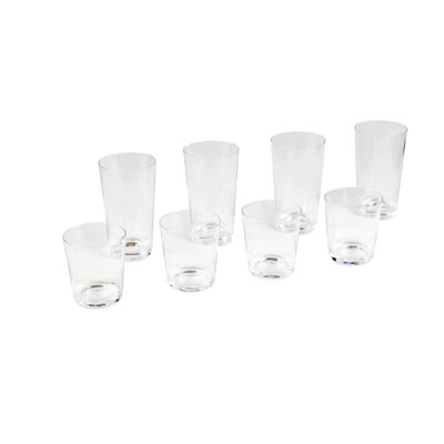 Elton 8-Piece Acrylic Assorted Glassware Set
