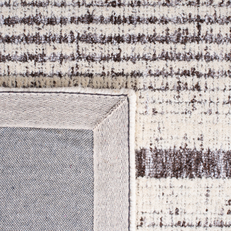Binyomin Hand Tufted Performance Geometric Rug, Rectangle 6' x 9'
