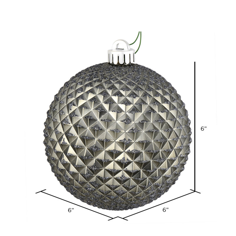 Ornement boule Durian Glitter, Roche calcaire