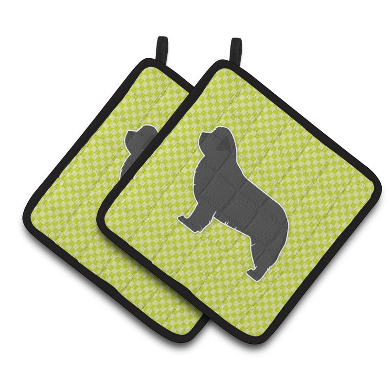 East Urban Home Polyester Potholder, Green